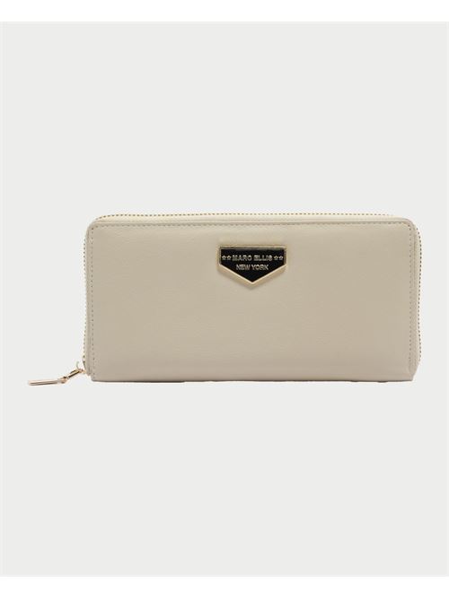 Portefeuille femme Jinny Marc Ellis zippé MARC ELLIS | JINNY SAOFF BLANC/GOLD